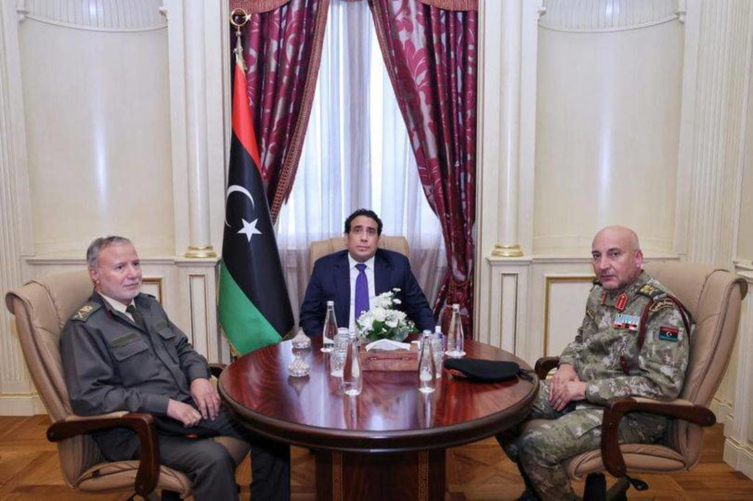 Menf-Cuveyli görüşmesinden bir kare Fotoğraf: Libya Başkanlık Konseyi